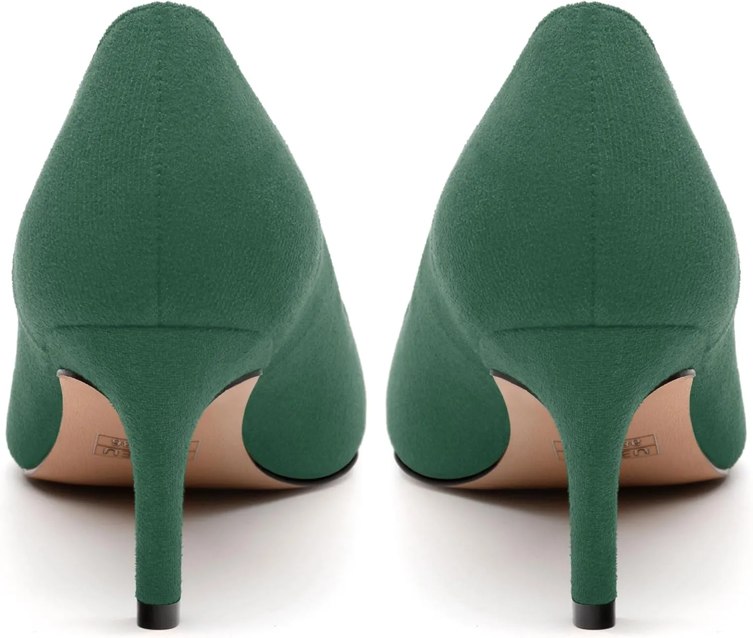 Women's Pumps, Pointed Toe Mid Stiletto Heels, Slip On Fashion Solid Dress Wedding Working Shoes for Women 2.5 inch