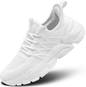 Womens Running Shoes Slip-on Walking Tennis Sneakers Lightweight Breathable Casual Soft Sole Mesh Workout Sports Shoes