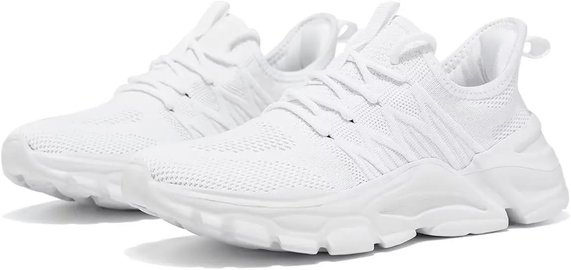 Womens Running Shoes Slip-on Walking Tennis Sneakers Lightweight Breathable Casual Soft Sole Mesh Workout Sports Shoes