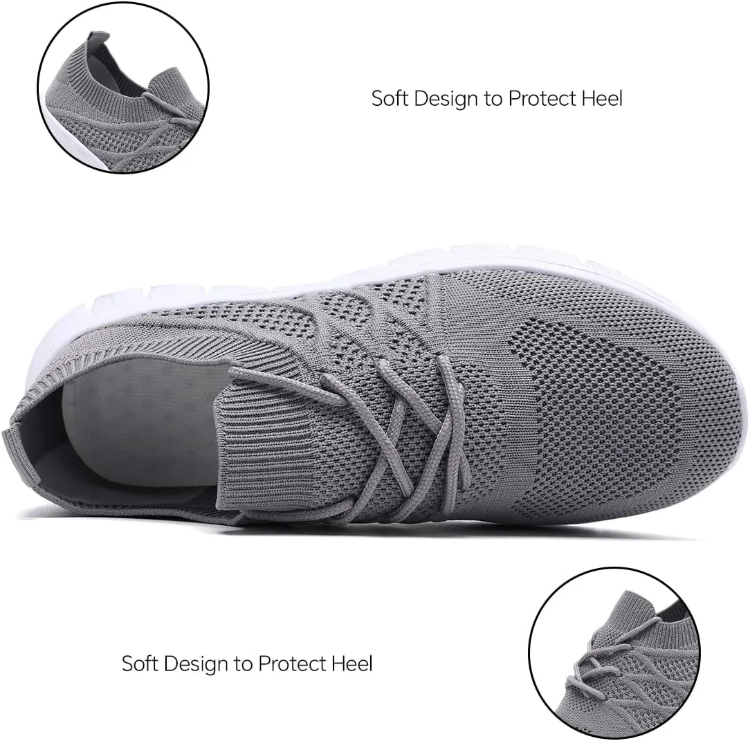 Womens Running Shoes Walking Tennis Sneakers Casual Slip on Breathable Lightweight Comfortable Fashion Athletic Sports Gym Trainers
