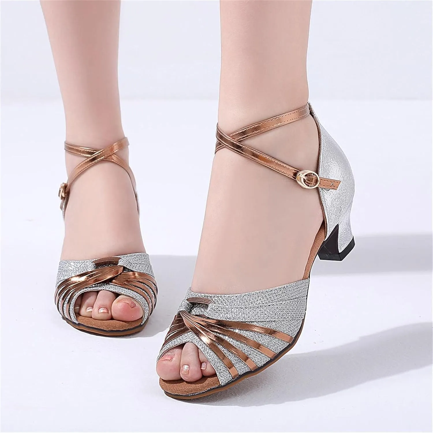 Women's Size 4 High Heel Sandals Women's Shoes Outdoor Dancing Breathable Heels Fashion High Strap Sandal Heel