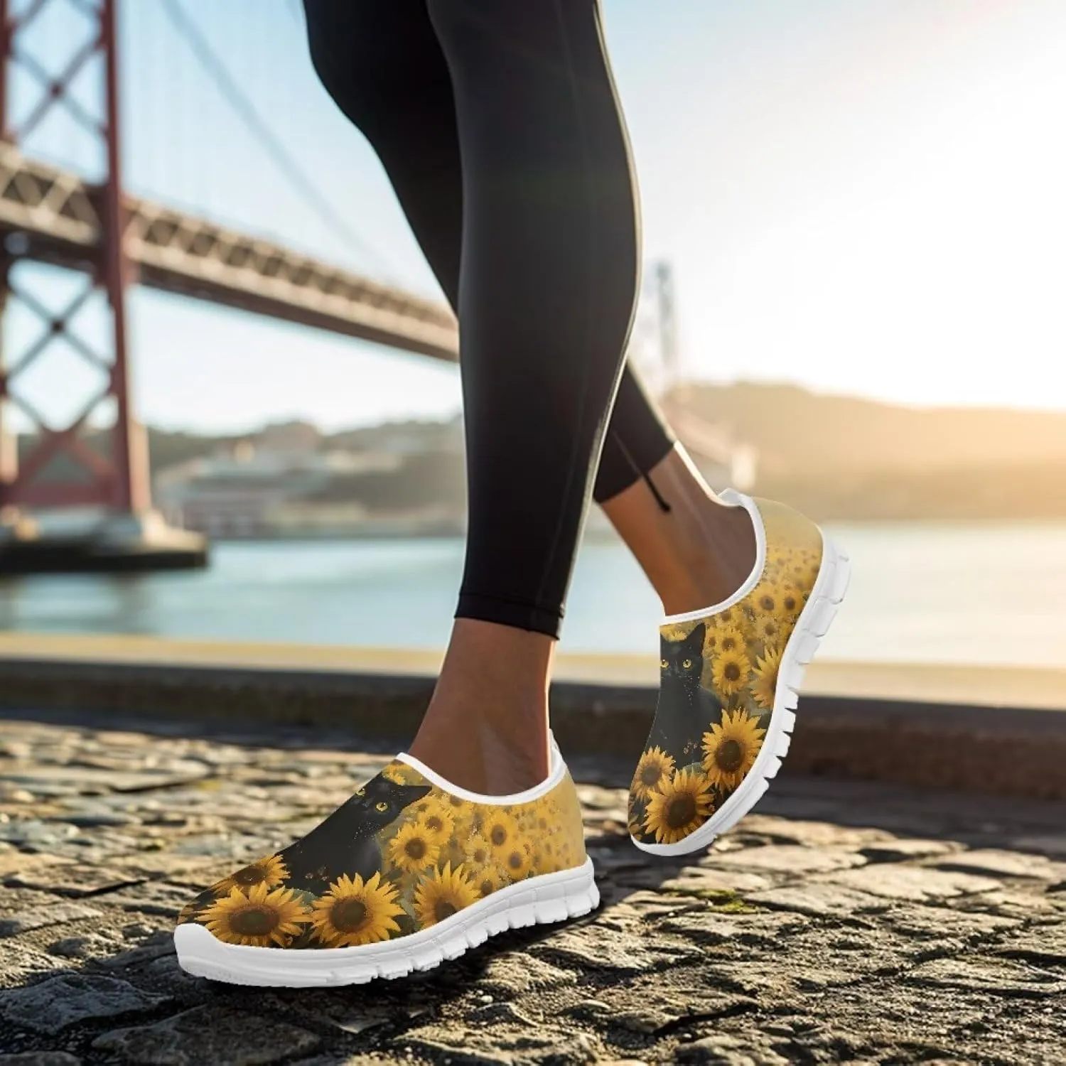Women's Slip On Loafers Soft Comfort Causal Walking Shoes Low Top Non Slip Outdoor Sports Running Sneakers US 5.5-11.5