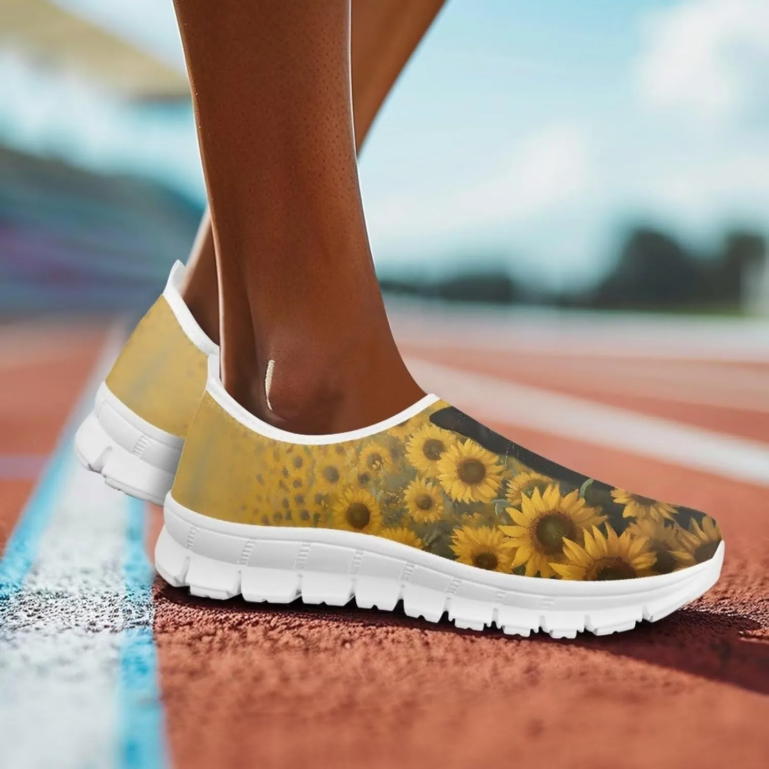 Women's Slip On Loafers Soft Comfort Causal Walking Shoes Low Top Non Slip Outdoor Sports Running Sneakers US 5.5-11.5