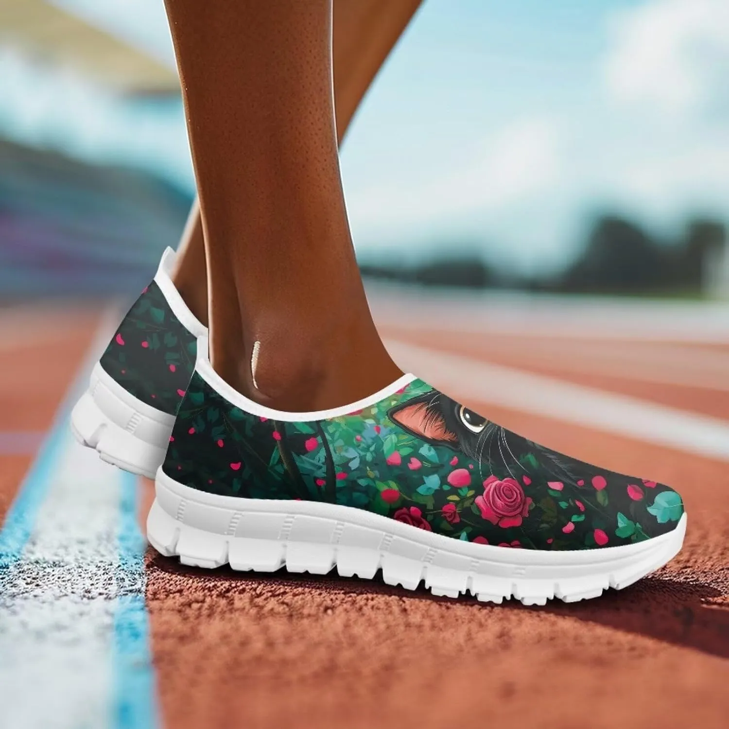 Women's Slip On Loafers Soft Comfort Causal Walking Shoes Low Top Non Slip Outdoor Sports Running Sneakers US 5.5-11.5