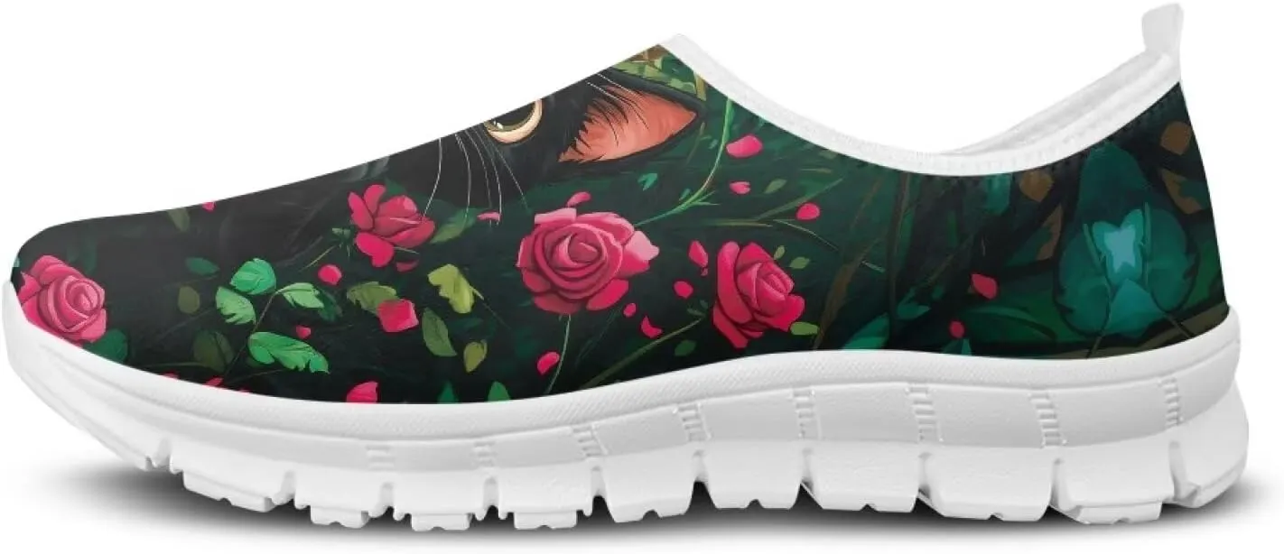 Women's Slip On Loafers Soft Comfort Causal Walking Shoes Low Top Non Slip Outdoor Sports Running Sneakers US 5.5-11.5
