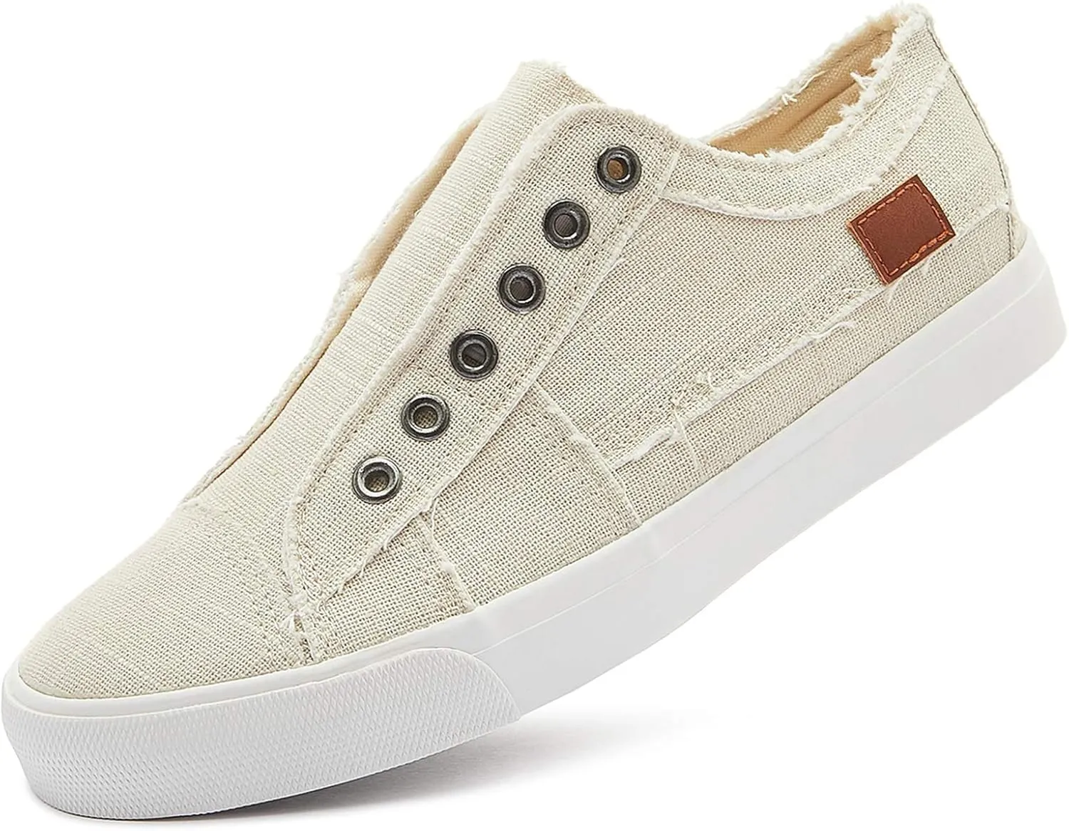 Women's Slip on Shoes Non Slip Fashion Canvas Sneakers Low Top Casual Shoes