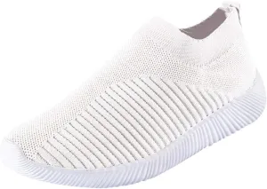 Womens Slip On Sneakers Women Walking Tennis Shoes Tennis Shoes Men Flat Feet Men's Casual Dress Shoes Slip On Sneakers White Tennis Shoe Trainers Shoe