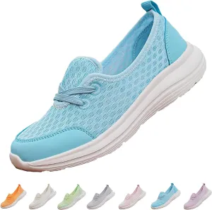 Women's Soft Sole Mesh Comfort Orthopedic Shoes, 2024 New Low-top Women Arch Support Walking Shoes, Casual Slip-on Shoes