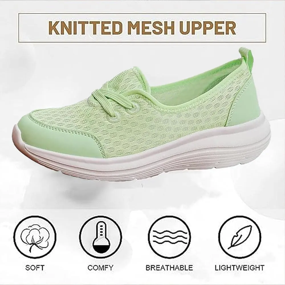 Women's Soft Sole Mesh Comfort Orthopedic Shoes - 2024 New Slip-on Walking Shoes with Arch Support