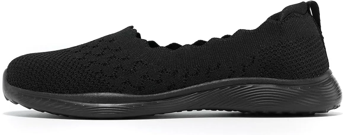 Womens Walking Shoes Slip on Loafer Sneakers Mesh Casual Ballet Flat Nurse Casual Dress Clothes Work Shoes