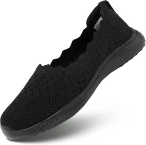 Womens Walking Shoes Slip on Loafer Sneakers Mesh Casual Ballet Flat Nurse Casual Dress Clothes Work Shoes
