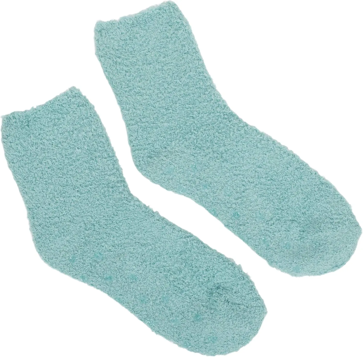 World's Softest Ultra-Soft Knit Comfort Quarter Length Cozy Socks with Grippers