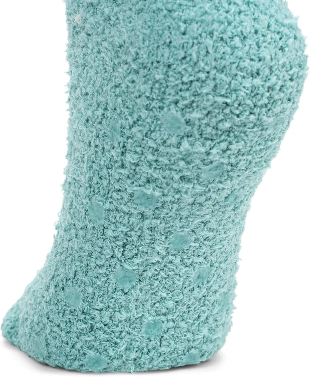 World's Softest Ultra-Soft Knit Comfort Quarter Length Cozy Socks with Grippers