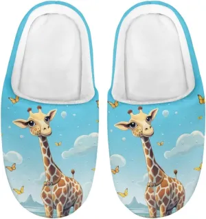 Xhuibop Kids House Slippers for Girls Indoor Fuzzy Slippers Boys Slip On Shoes