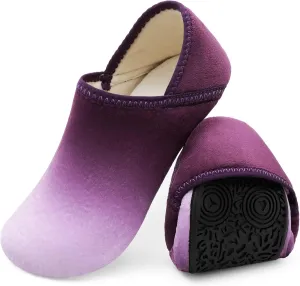 XIHALOOK House Slippers for Women Men Cozy Sock Shoes with Soft Rubber Sole Slip On for Indoor/Outdoor
