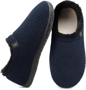 XIHALOOK Womens Mens Fuzzy Slippers Lightweight Closed Back House Shoes Slip on for Indoor Outdoor