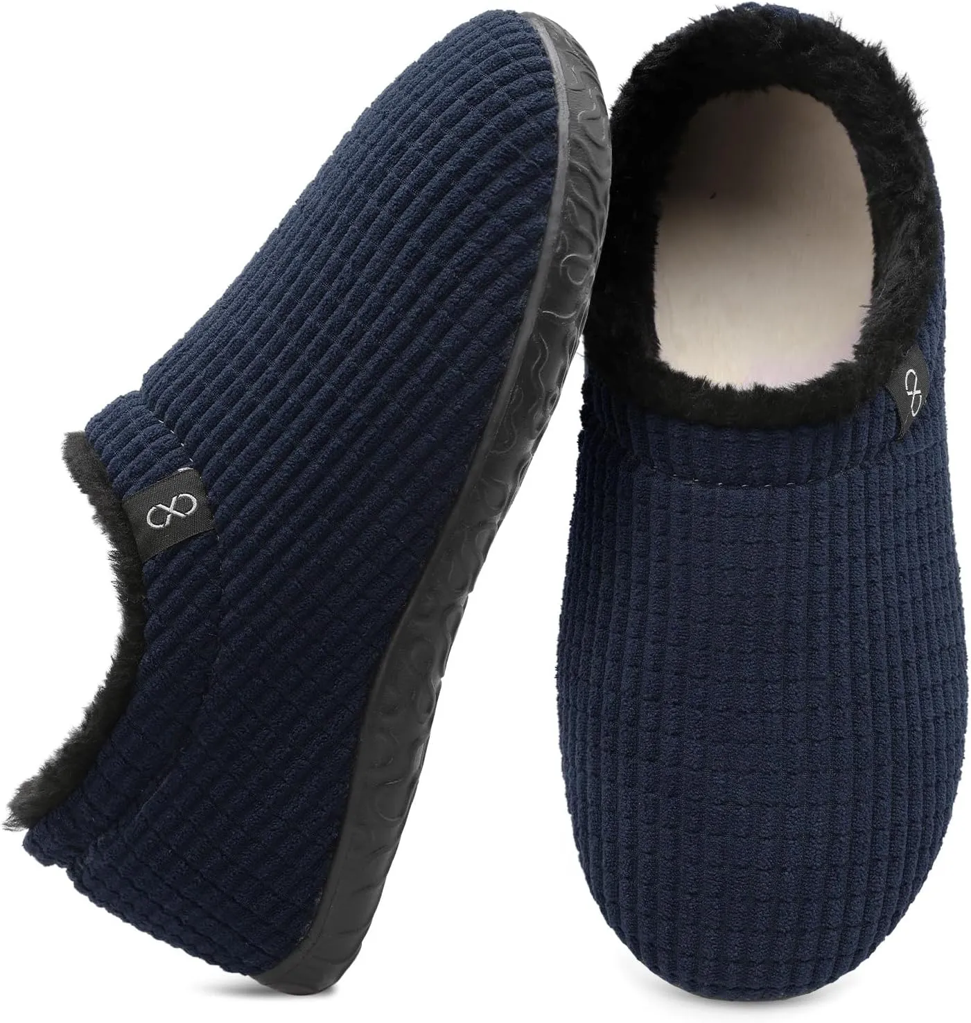 XIHALOOK Womens Mens Fuzzy Slippers Lightweight Closed Back House Shoes Slip on for Indoor Outdoor