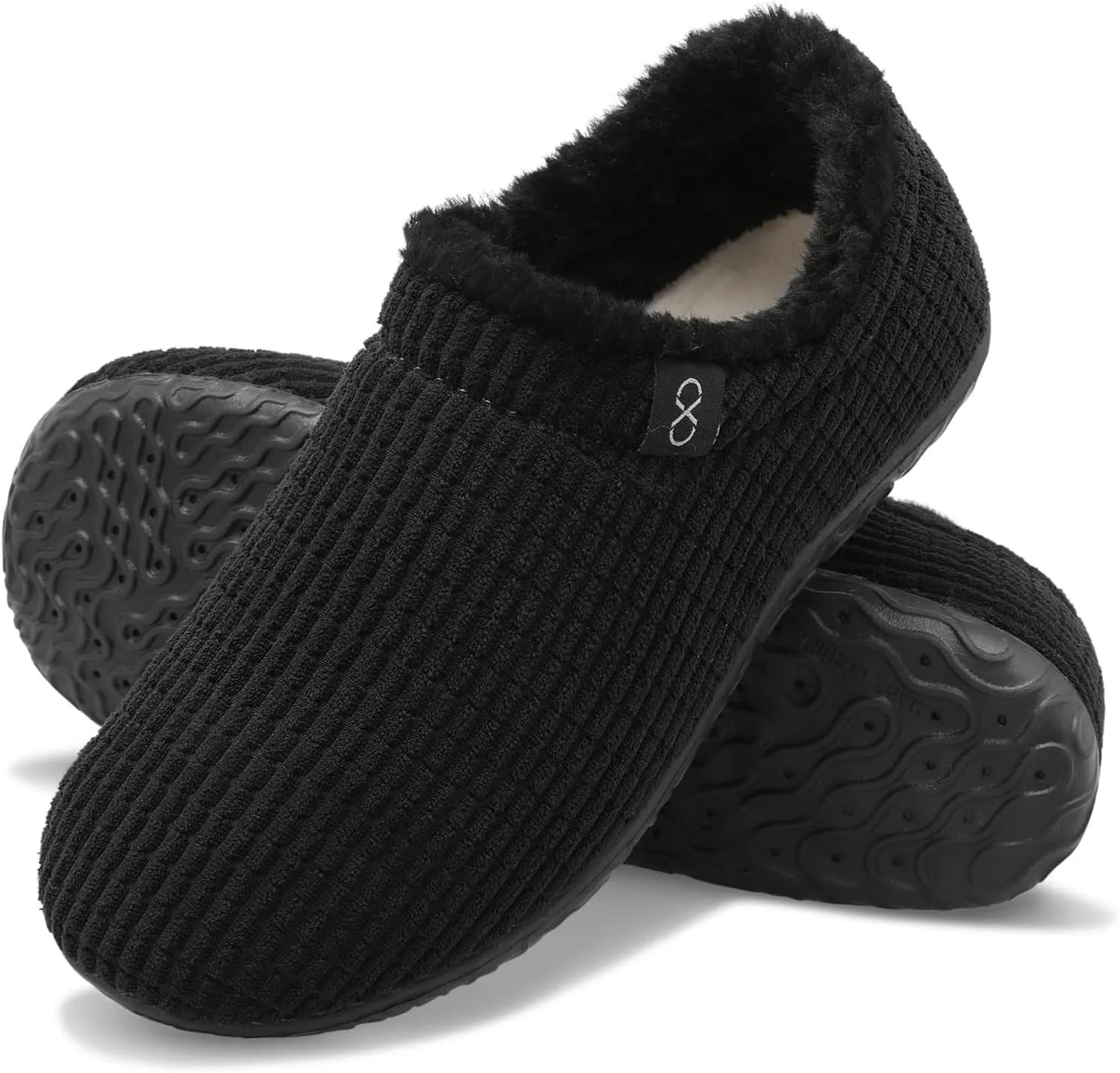 XIHALOOK Womens Mens Fuzzy Slippers Lightweight Closed Back House Shoes Slip on for Indoor Outdoor