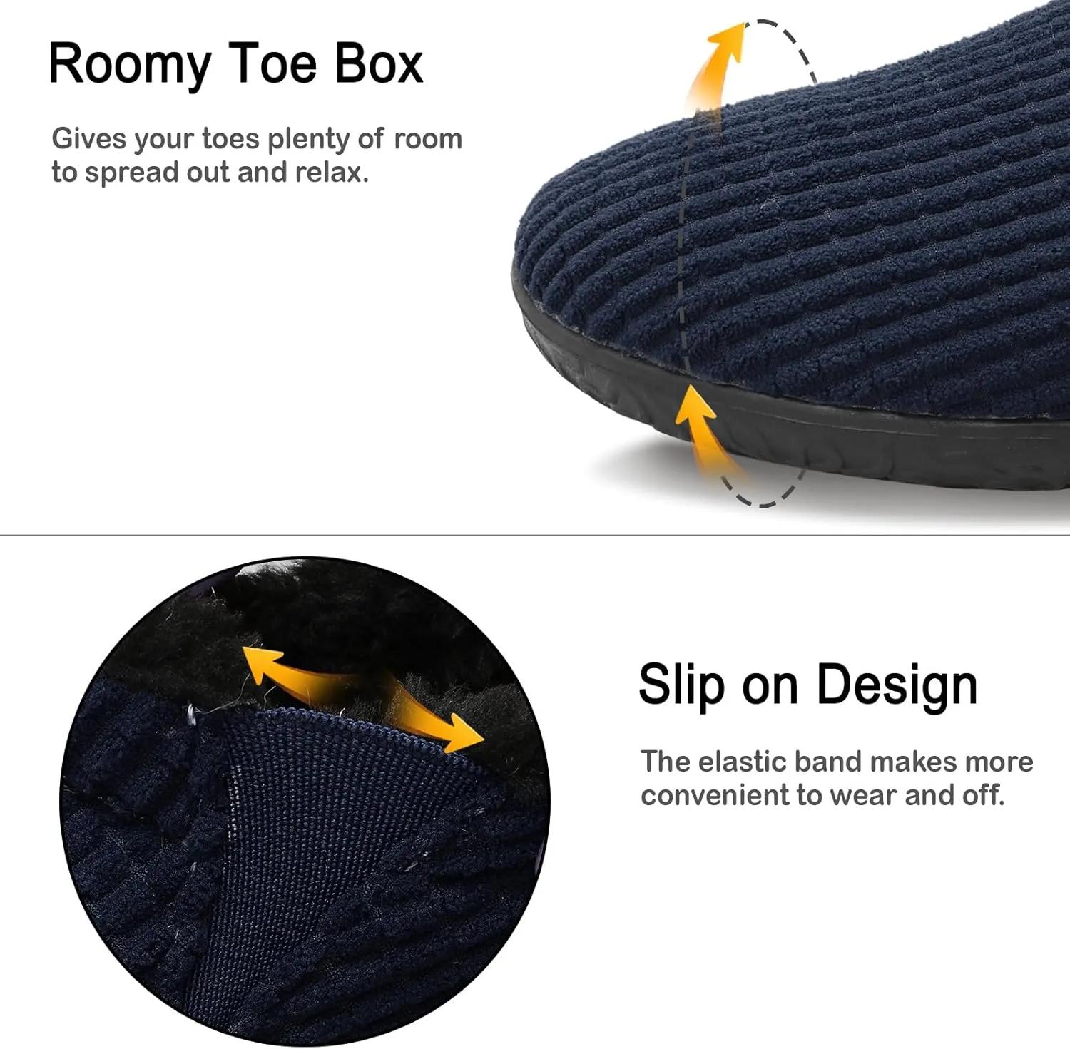 XIHALOOK Womens Mens Fuzzy Slippers Lightweight Closed Back House Shoes Slip on for Indoor Outdoor