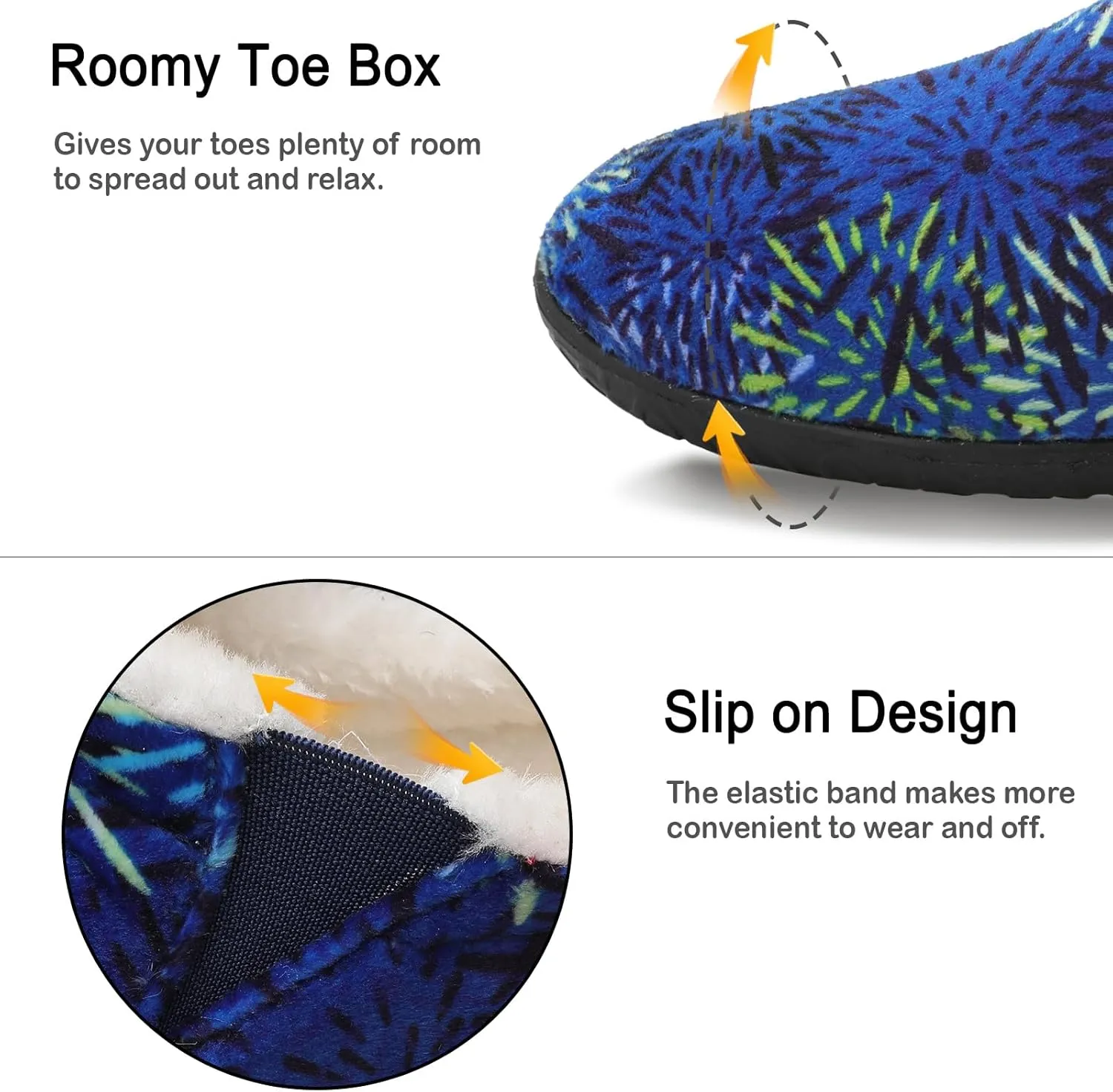 XIHALOOK Womens Mens Fuzzy Slippers Lightweight Closed Back House Shoes Slip on for Indoor Outdoor