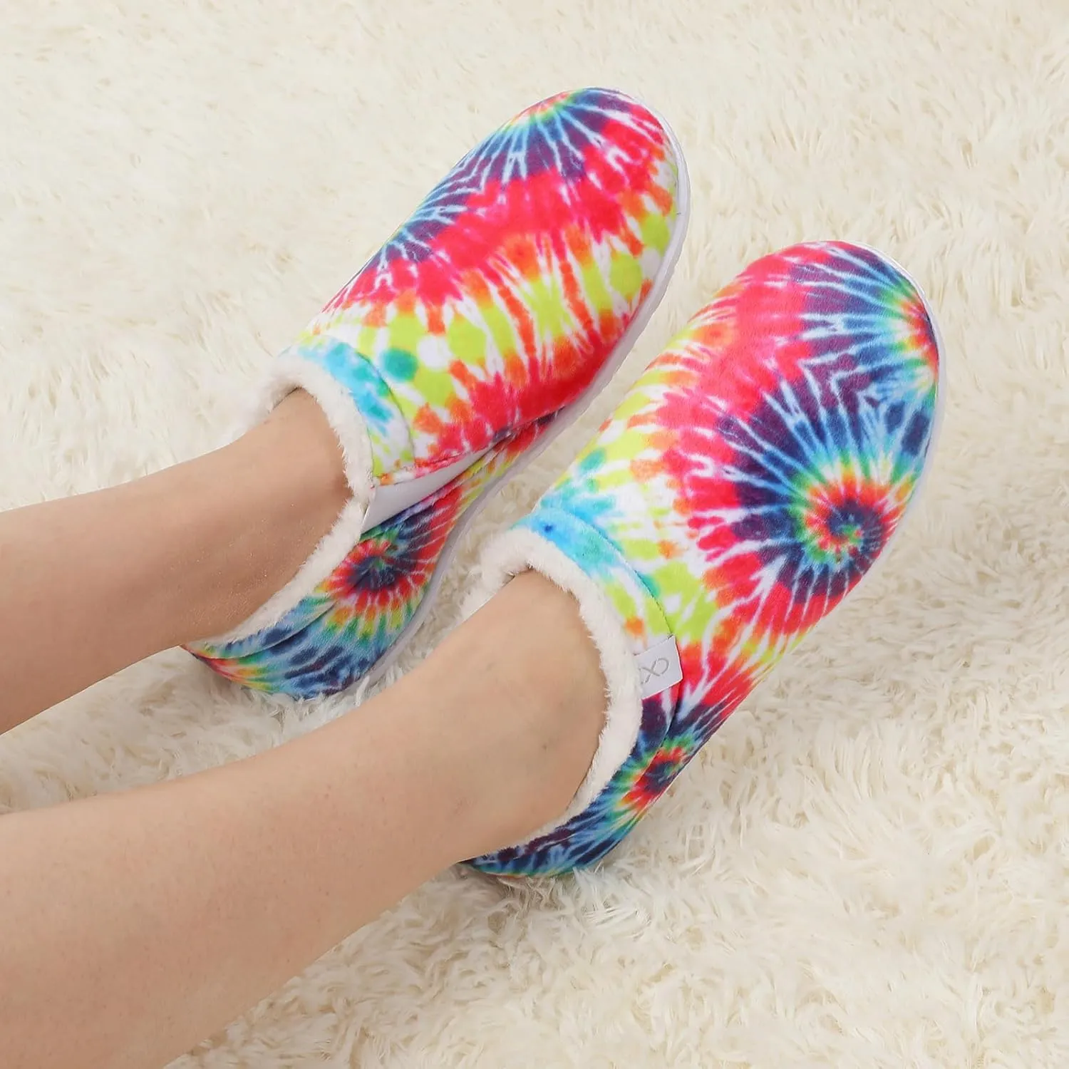 XIHALOOK Womens Mens Fuzzy Slippers Lightweight Closed Back House Shoes Slip on for Indoor Outdoor