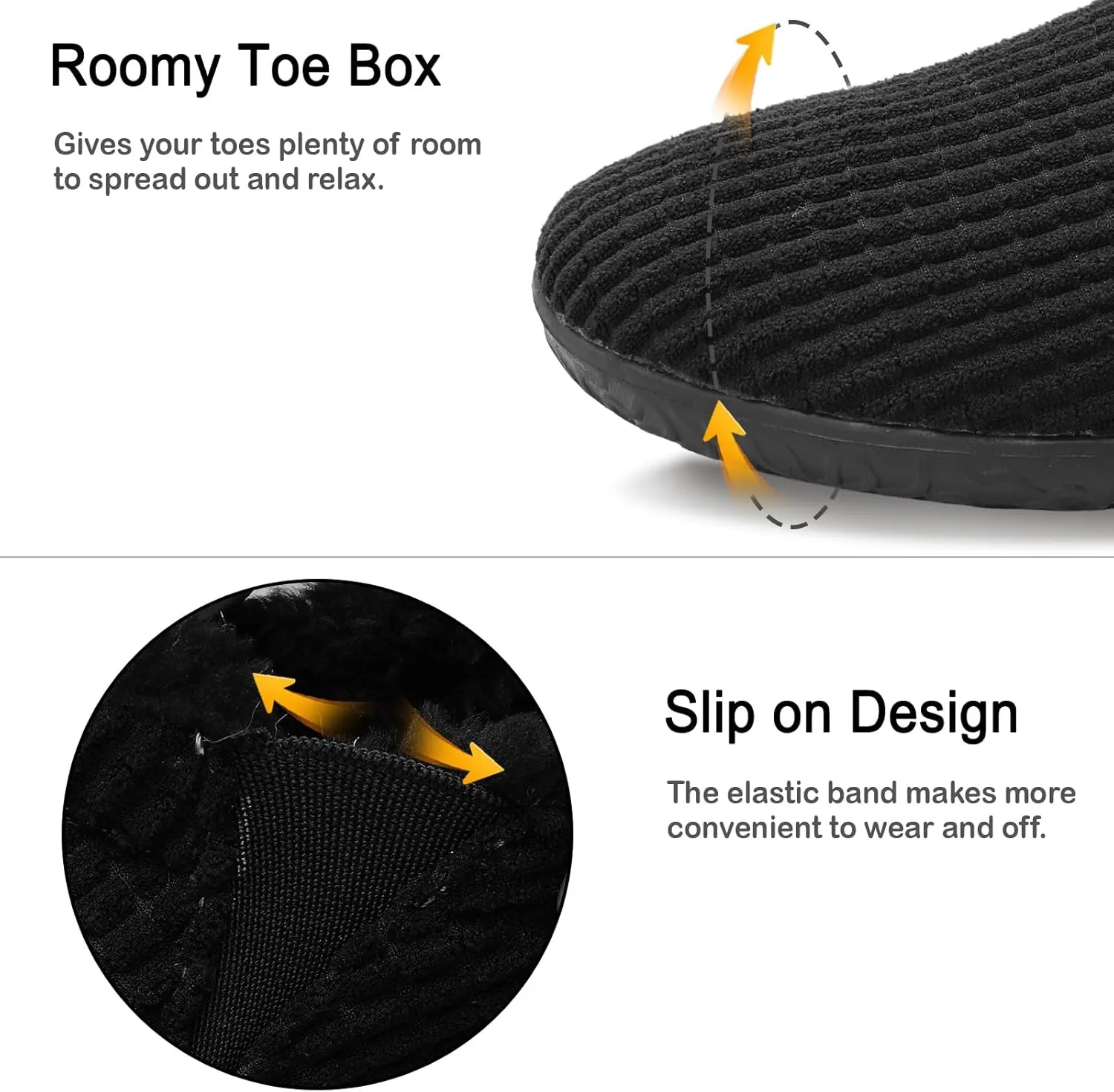 XIHALOOK Womens Mens Fuzzy Slippers Lightweight Closed Back House Shoes Slip on for Indoor Outdoor