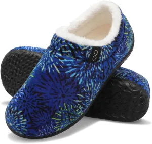 XIHALOOK Womens Mens Fuzzy Slippers Lightweight Closed Back House Shoes Slip on for Indoor Outdoor
