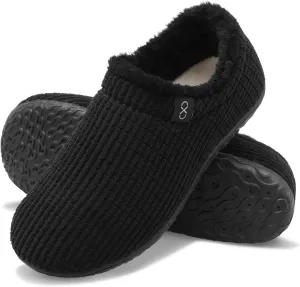 XIHALOOK Womens Mens Fuzzy Slippers Lightweight Closed Back House Shoes Slip on for Indoor Outdoor