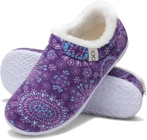 XIHALOOK Womens Mens Fuzzy Slippers Lightweight Closed Back House Shoes Slip on for Indoor Outdoor
