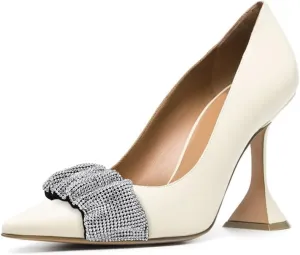YDN Women Pointed Toe Slip on Pumps Special Kitten High Heel Shoes Party Prom Dress Lady Size 4-16 US