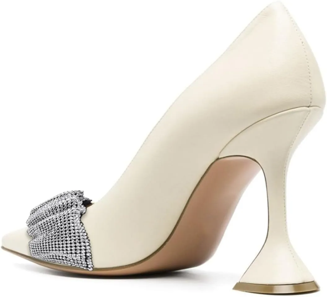 YDN Women Pointed Toe Slip on Pumps Special Kitten High Heel Shoes Party Prom Dress Lady Size 4-16 US