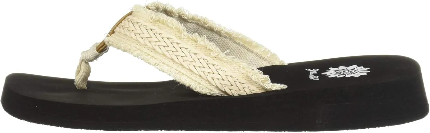 Yellow Box Fianni Flat Slip On Slide Thong Sandal Black