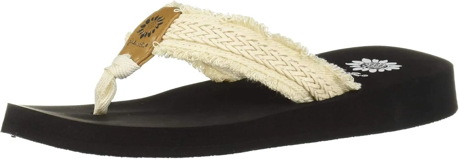 Yellow Box Fianni Flat Slip On Slide Thong Sandal Black