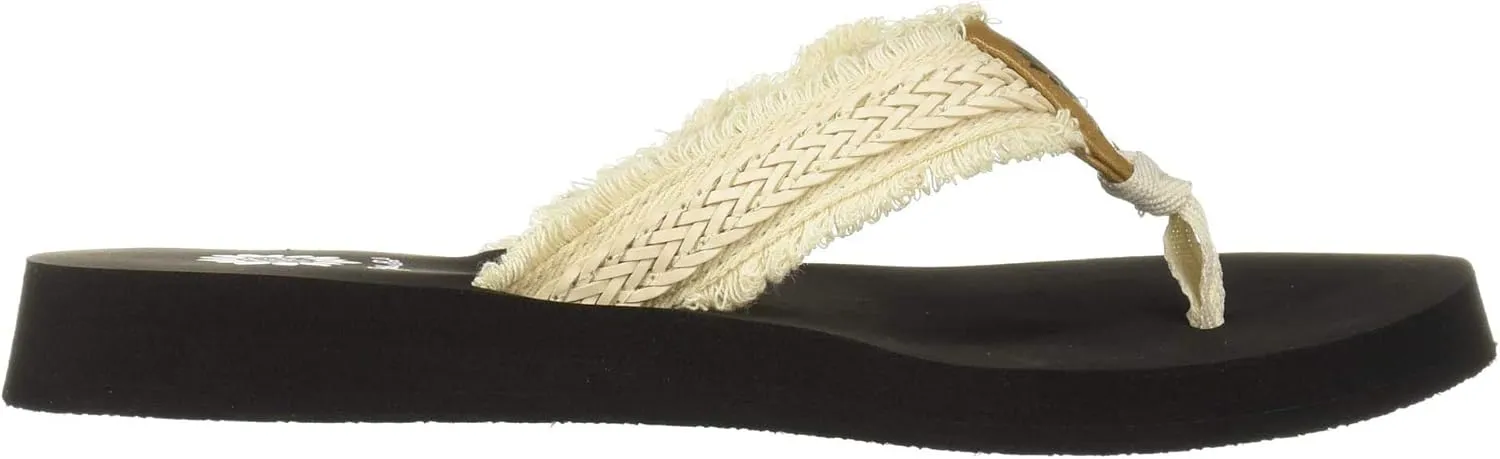 Yellow Box Fianni Flat Slip On Slide Thong Sandal Black