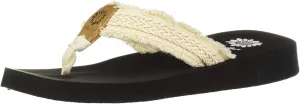Yellow Box Fianni Flat Slip On Slide Thong Sandal Black