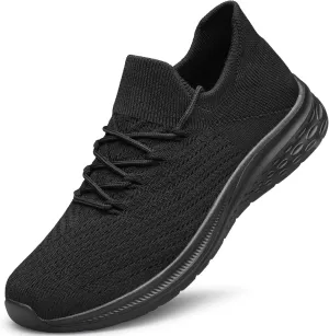 YHOON Mens Walking Shoes Slip on Casual Shoes Lightweight Workout Gym Tennis Shoes