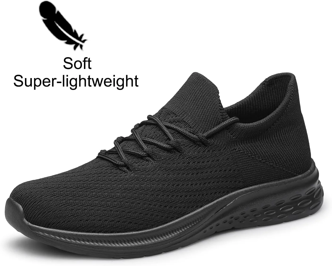 YHOON Mens Walking Shoes Slip on Casual Shoes Lightweight Workout Gym Tennis Shoes