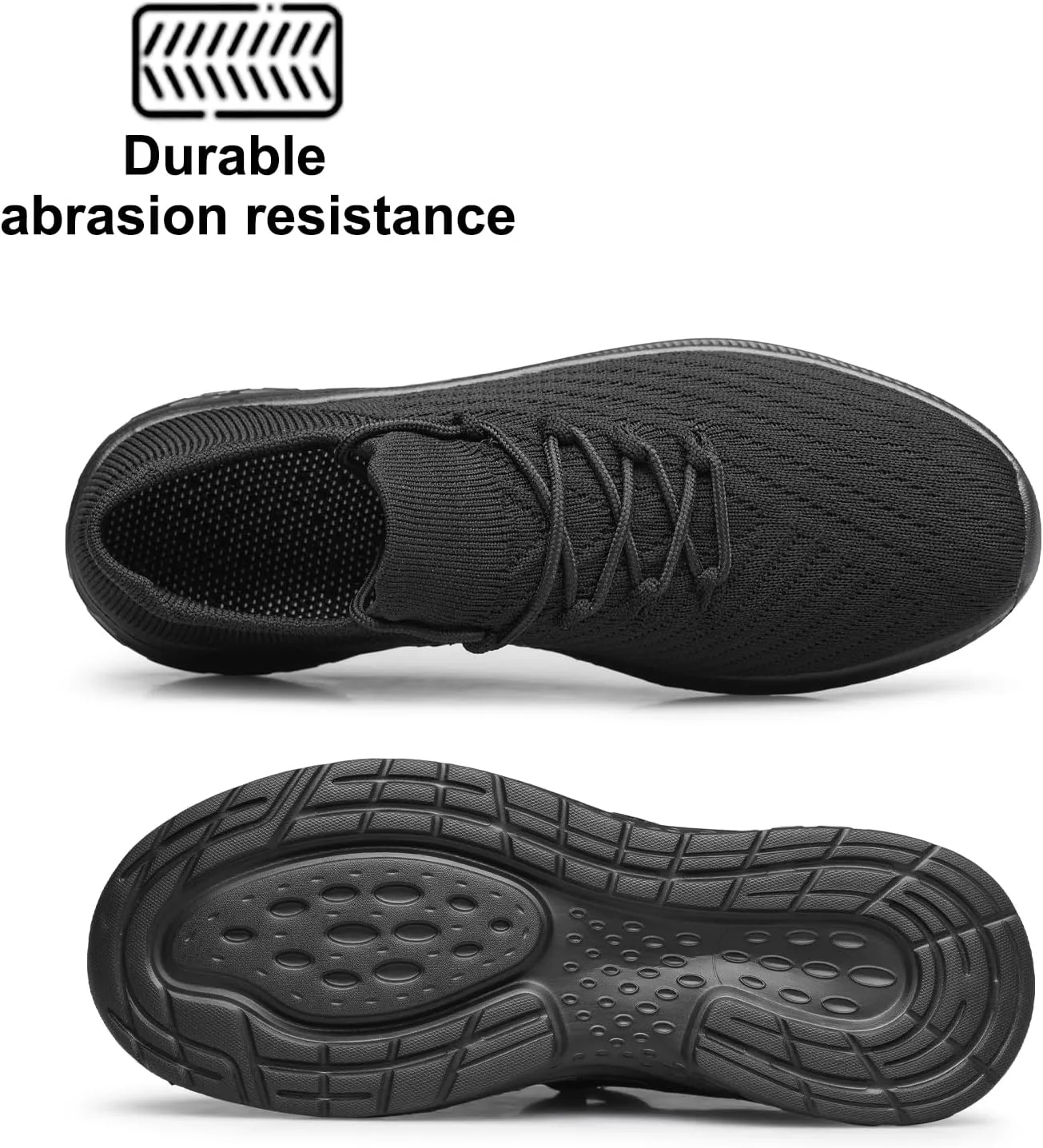 YHOON Mens Walking Shoes Slip on Casual Shoes Lightweight Workout Gym Tennis Shoes