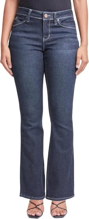 YMI Women’s Sustainable Wannabettabutt Mid Rise Bootcut Jeans, P170937