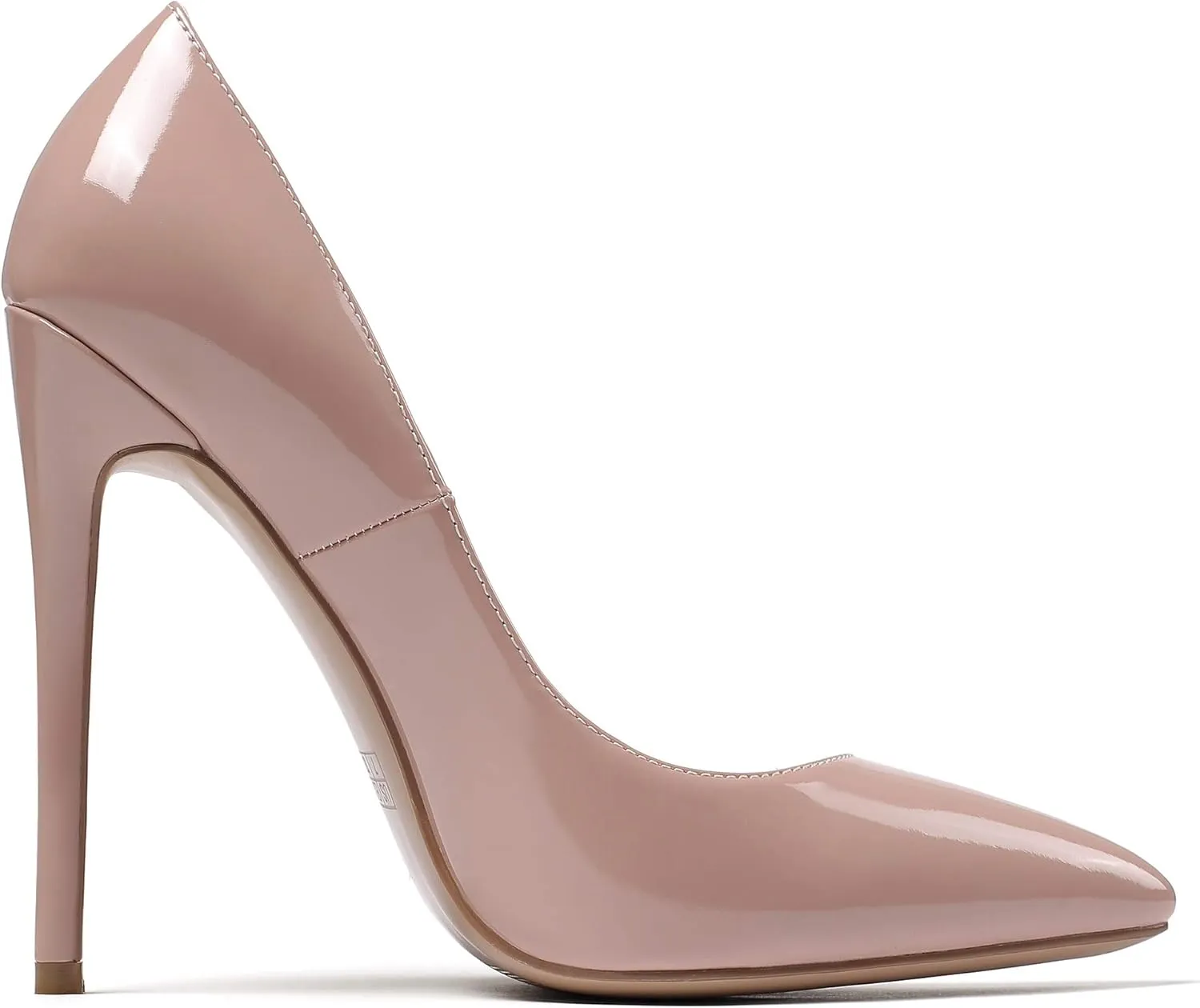 YODEKS Women's Stiletto High Heel Pumps Classic Pointed Toe Shoes Slip On Dress Shoes