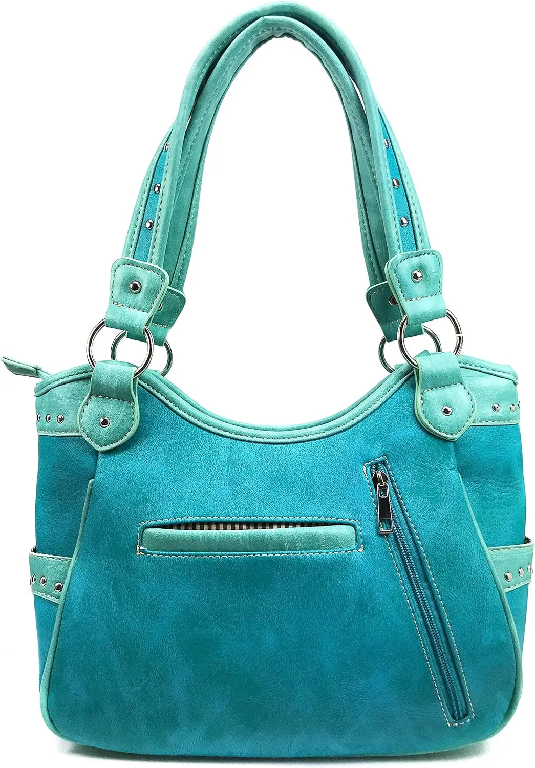 Zelris Butterfly Flower Season Embroidery Conceal Carry Tote Handbag Purse Set
