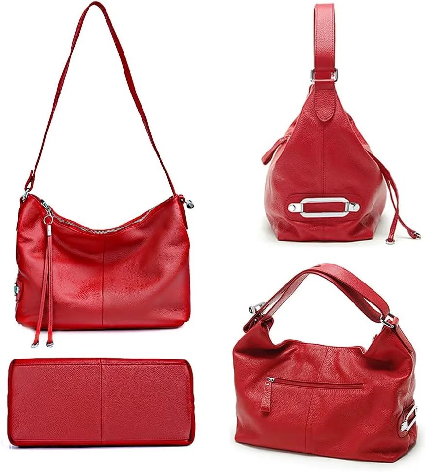 zency 6 Colors Fashion 100% Real Genuine Leather Women Shoulder Bag Handbag Lady Casual Tote