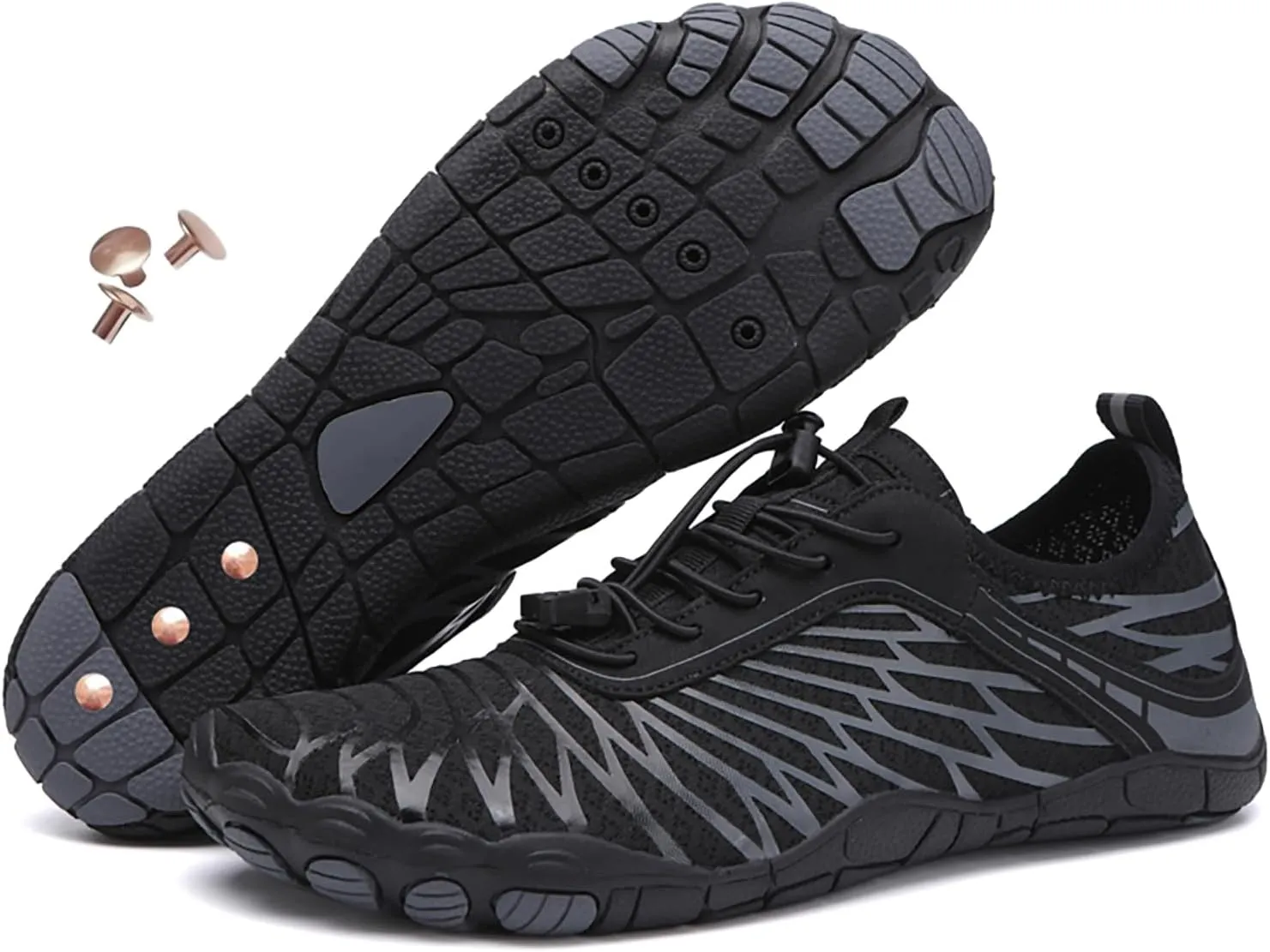 Zureto Copper Grounding Shoes for Women Neuropathy, Hike Barefoot Shoes with Copper, Wide Toe Soft Comfortable